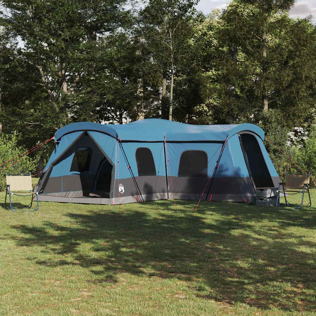 Šator za 16 osoba s krovom s pohranom Plava 680 x 510 x 210 cm