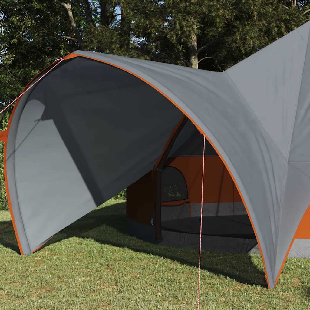 Teepee šator za 9 osoba Siva i narančasta 502 x 502 x 297 cm