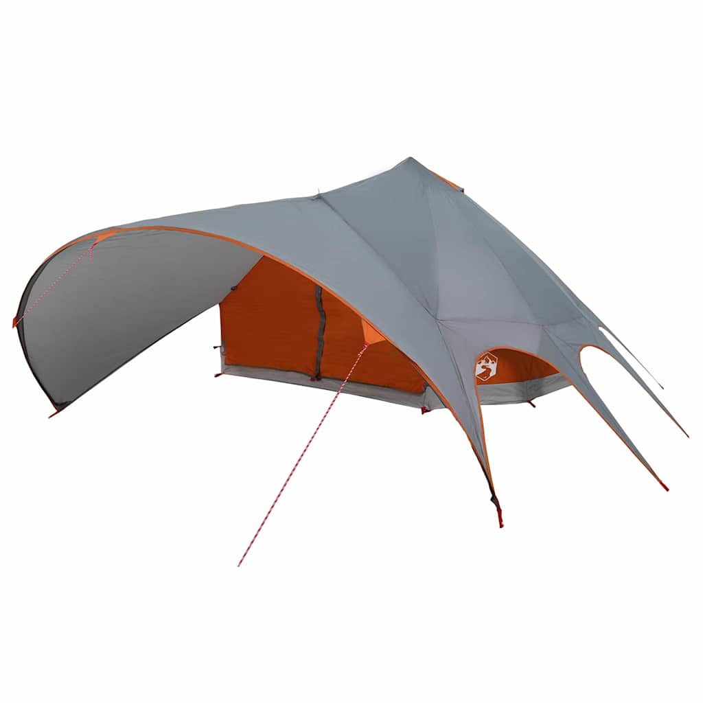 Teepee šator za 9 osoba Siva i narančasta 502 x 502 x 297 cm