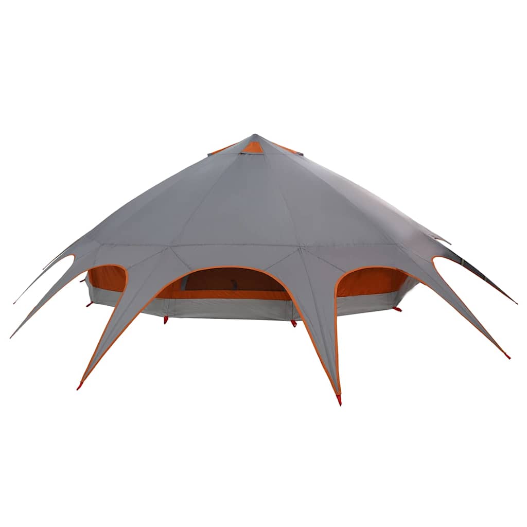 Teepee šator za 9 osoba Siva i narančasta 502 x 502 x 297 cm