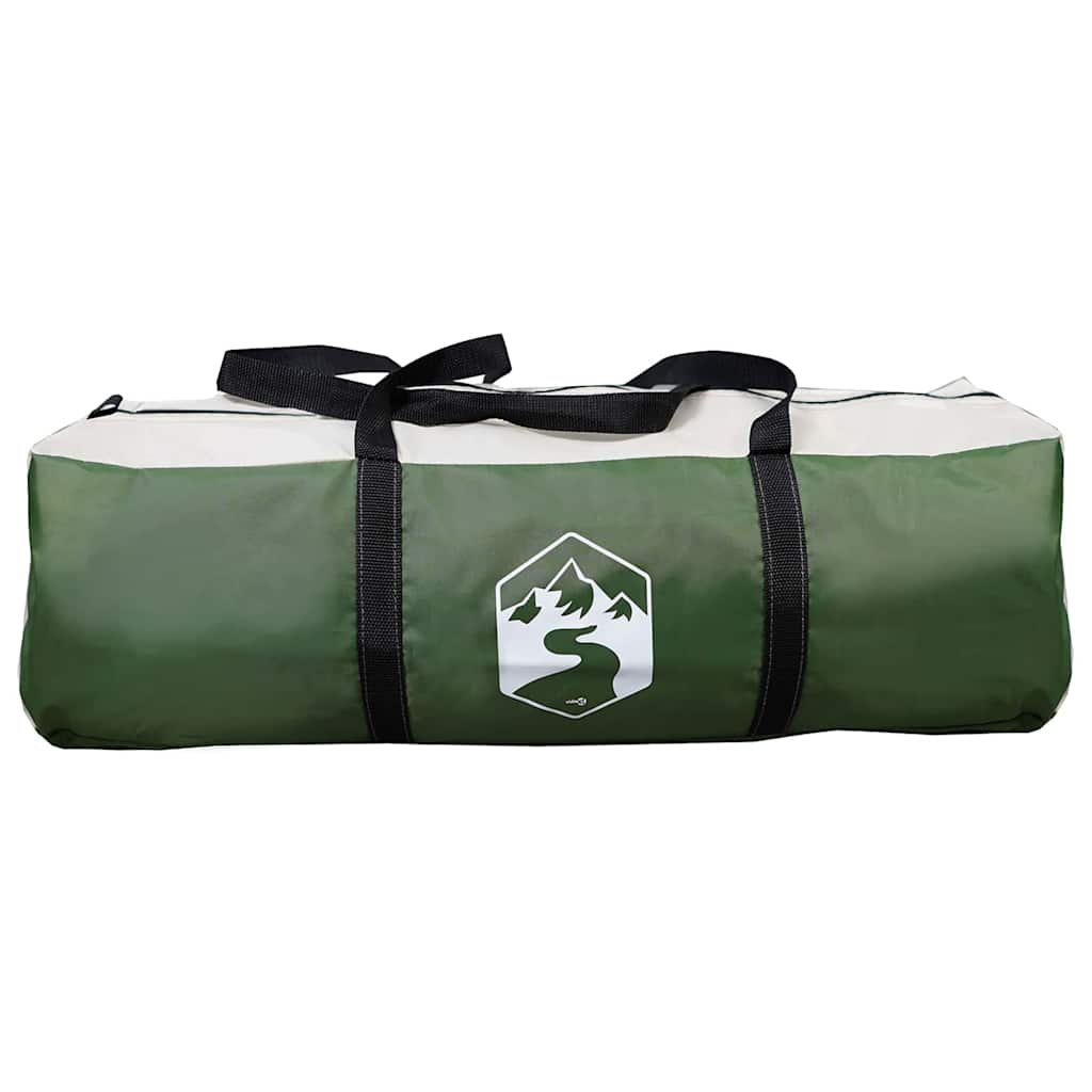 Kabinska šator za 7 osoba s krovom Zelena 400 x 350 x 212 cm