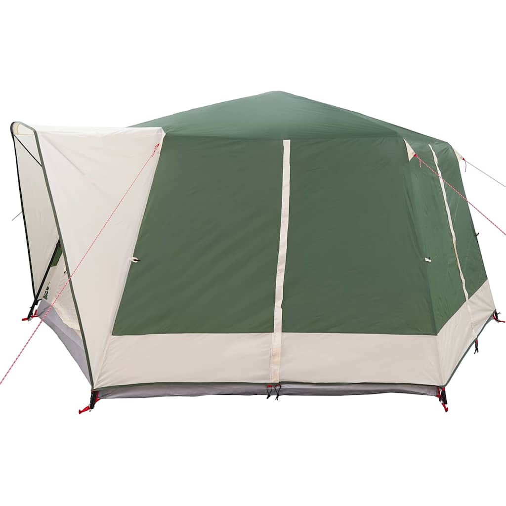 Kabinska šator za 7 osoba s krovom Zelena 400 x 350 x 212 cm