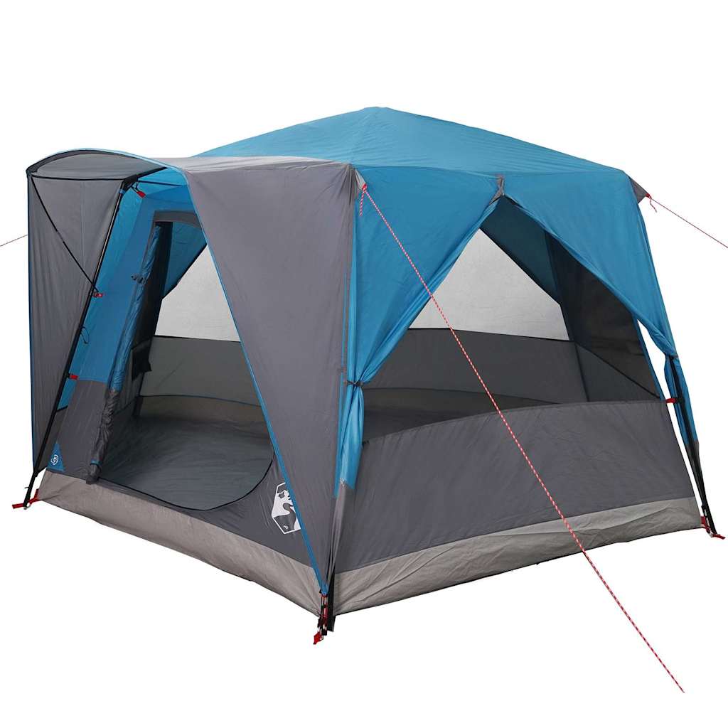 Šator za 5 osoba s krovom Plava i siva 333 x 317 x 194 cm