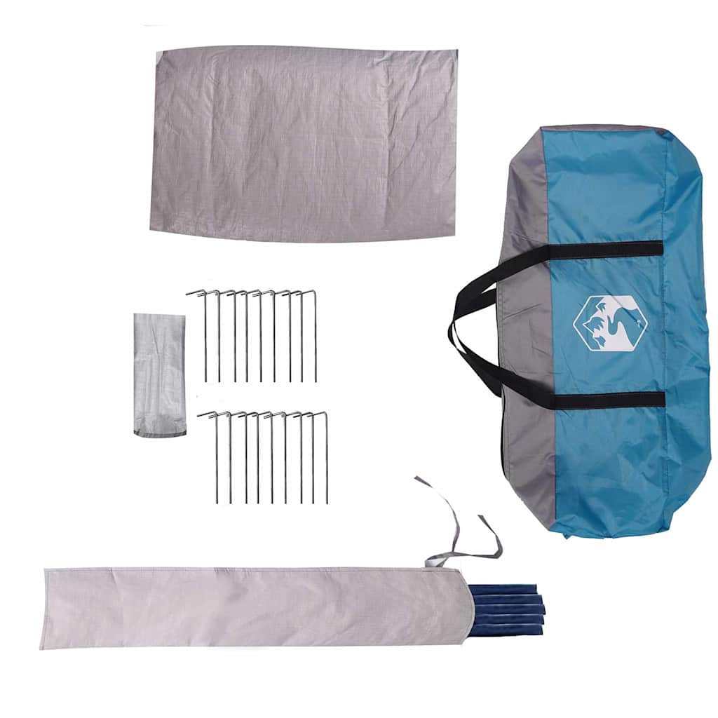 Teepee šator za 10 osoba Plava i siva 567 x 470 x 242 cm