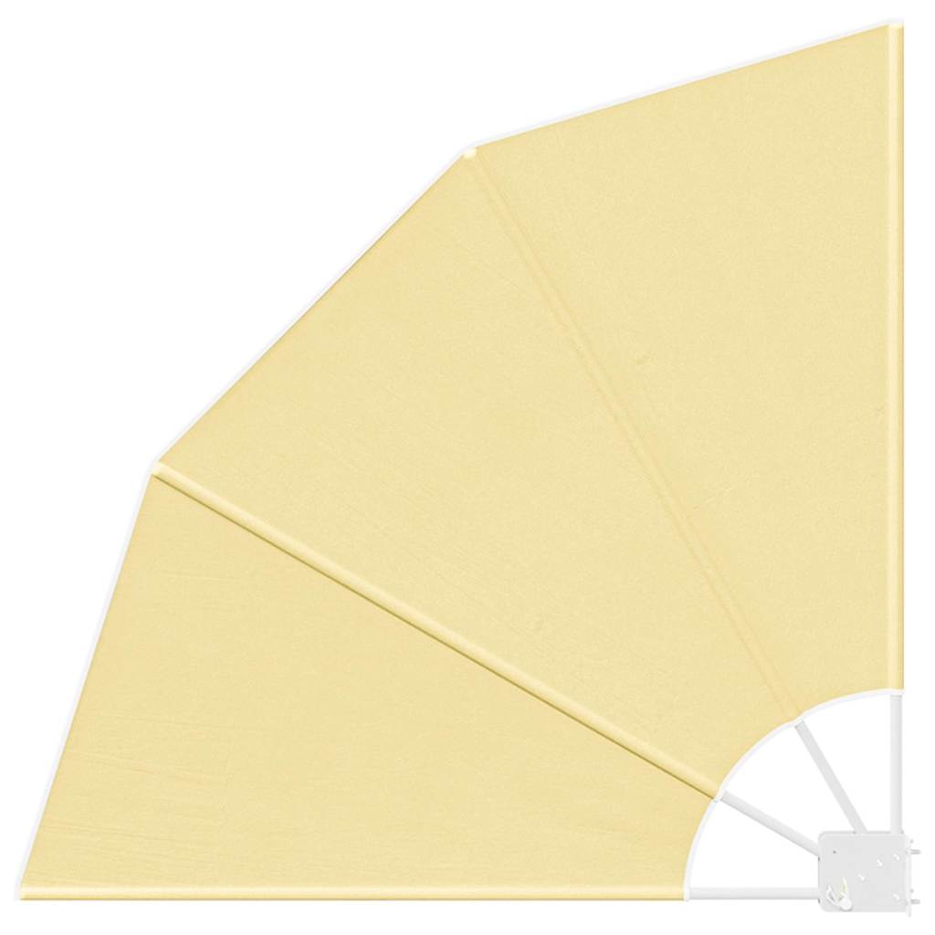 Zaslon za privatnost na balkonu 115 x 115 cm Poliester Pijesak