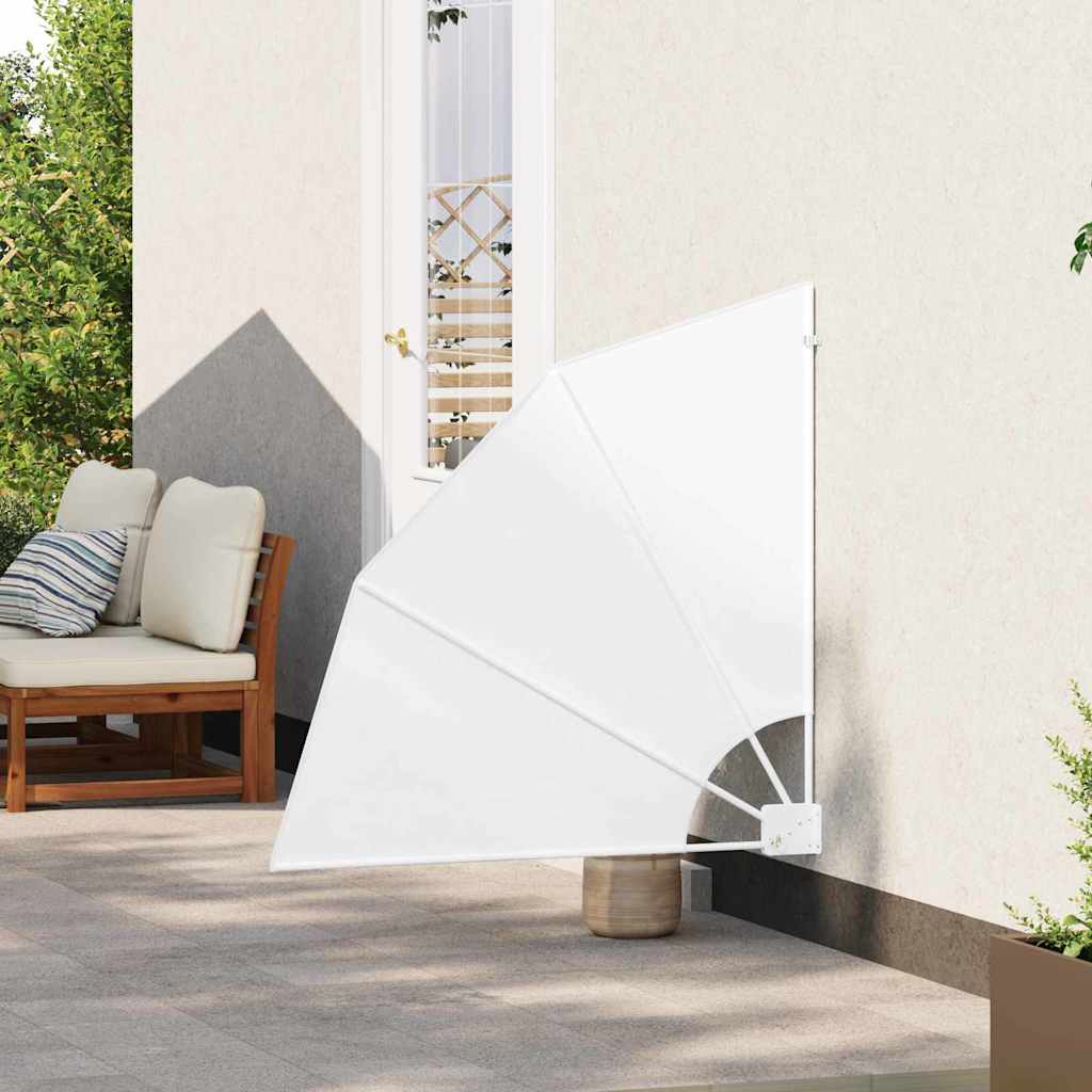 Zaslon za privatnost na balkonu 115 x 115 cm Poliester Bijela