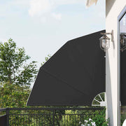 Zaslon za privatnost na balkonu 140 x 140 cm Poliester Antracit