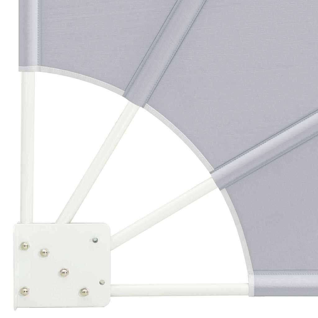 Zaslon za privatnost na balkonu 115 x 115 cm Poliester Siva
