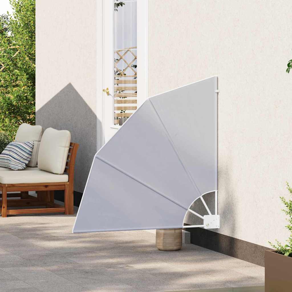 Zaslon za privatnost na balkonu 115 x 115 cm Poliester Siva