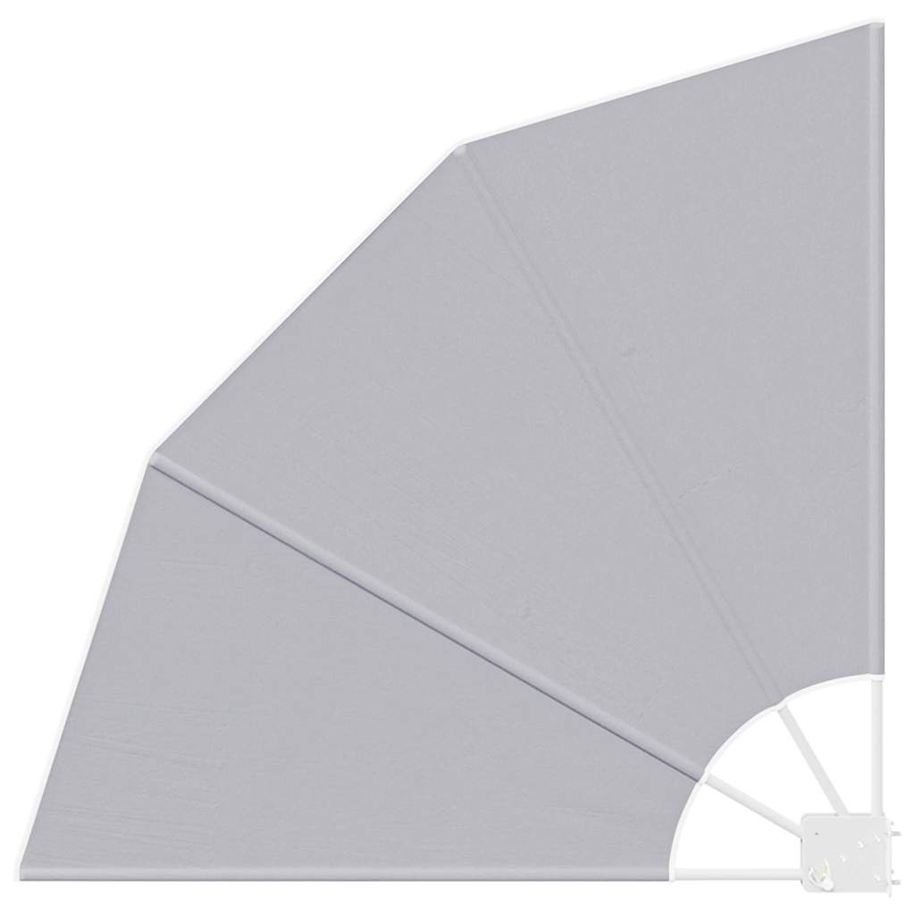 Zaslon za privatnost na balkonu 115 x 115 cm Poliester Siva
