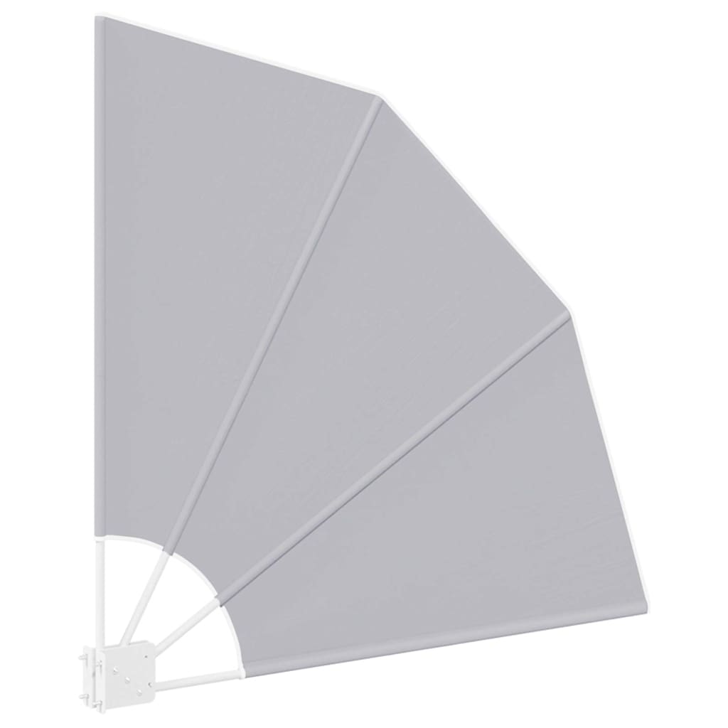 Zaslon za privatnost na balkonu 115 x 115 cm Poliester Siva