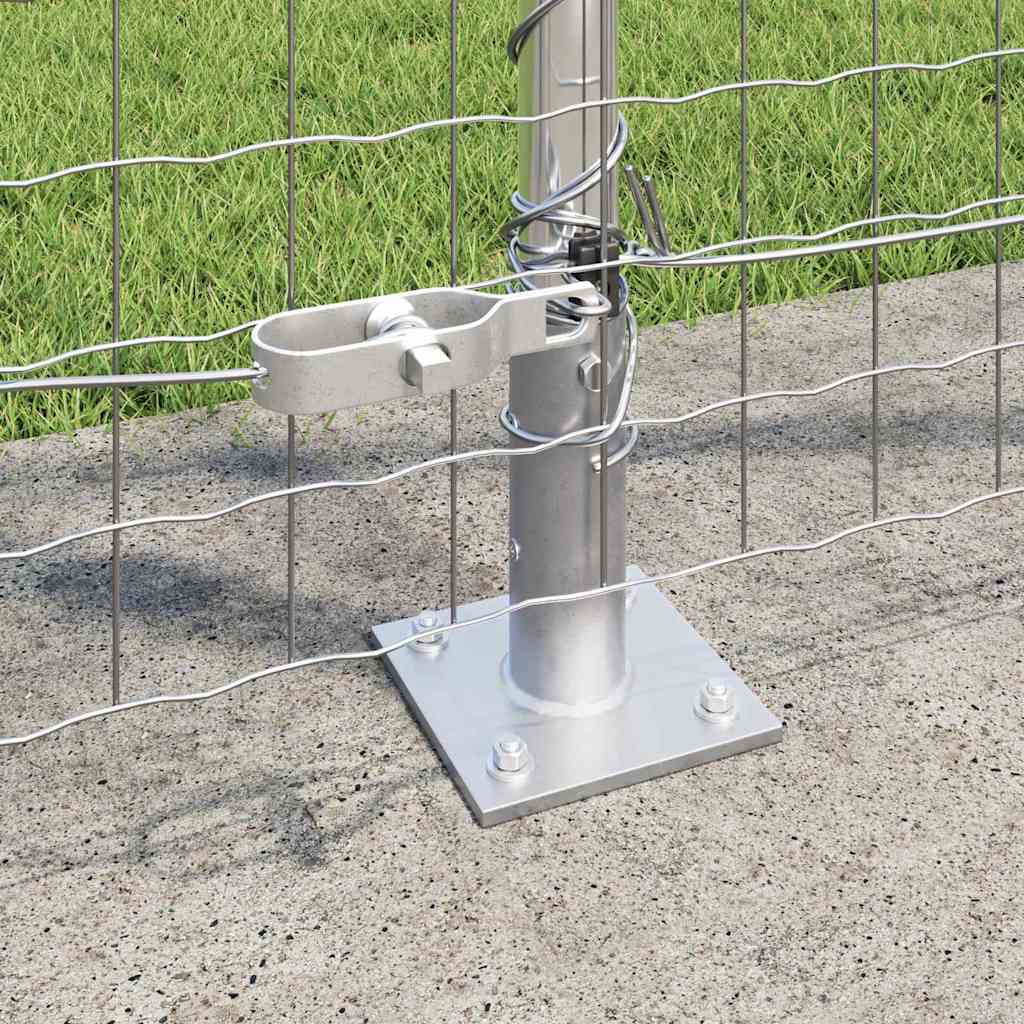 Stup za ogradu s betonskom bazom 13 kom. Srebrna