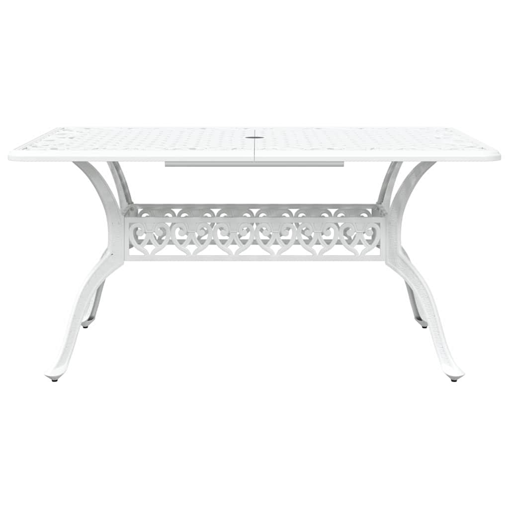 Vrtni set za objed 5 pcs Bijelo Aluminij
