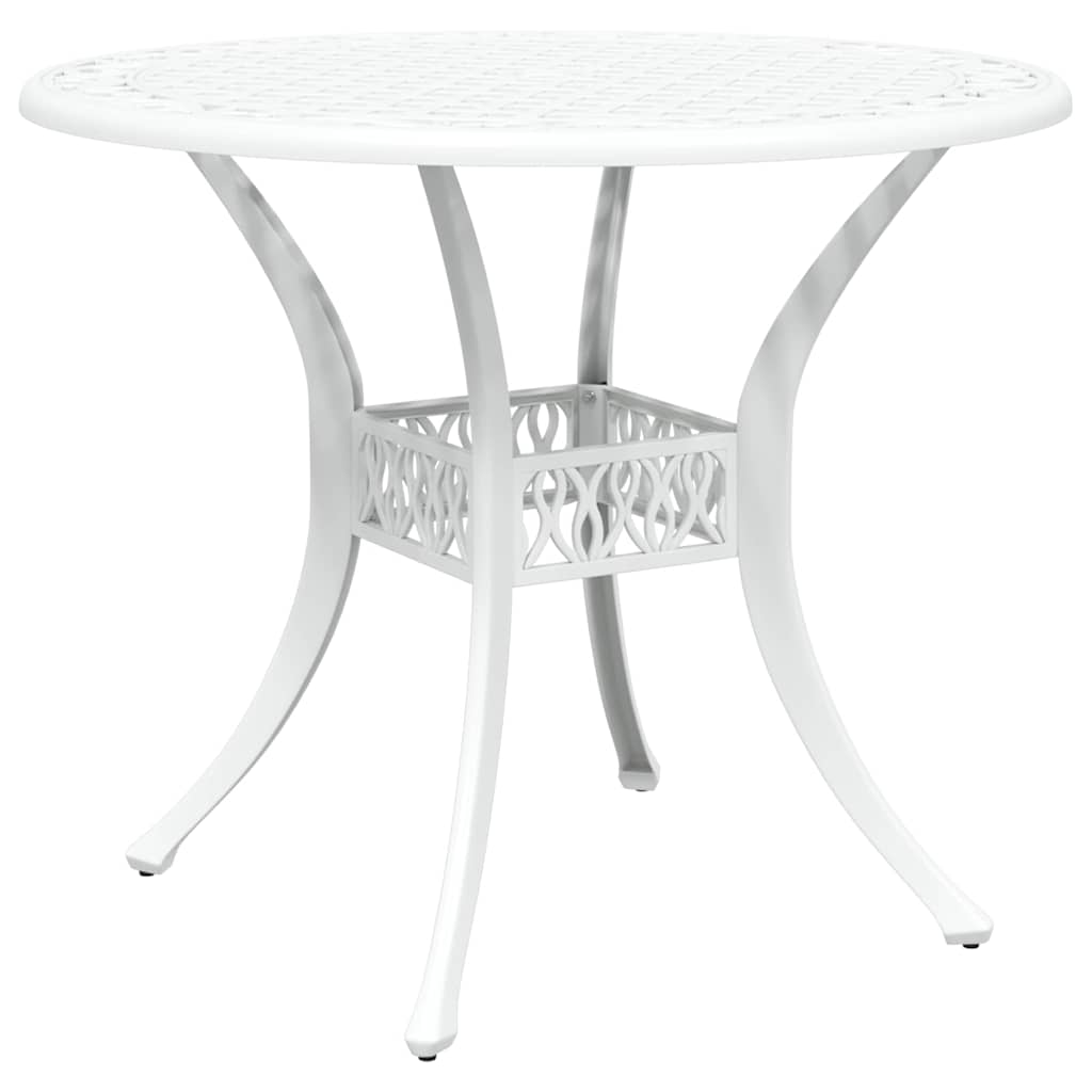 Vrtni set za objed 7 pcs Bijelo Aluminij