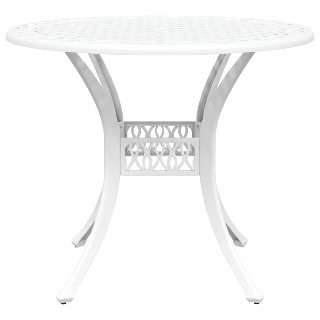Vrtni set za objed 7 pcs Bijelo Aluminij