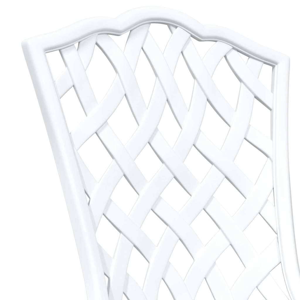 Set vrtnih stolova 3 pcs Bijelo Liveni aluminij