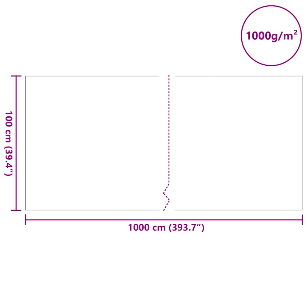 Flis tkanina za ribnjak 1 x 10 m Poliester i pamuk Siva