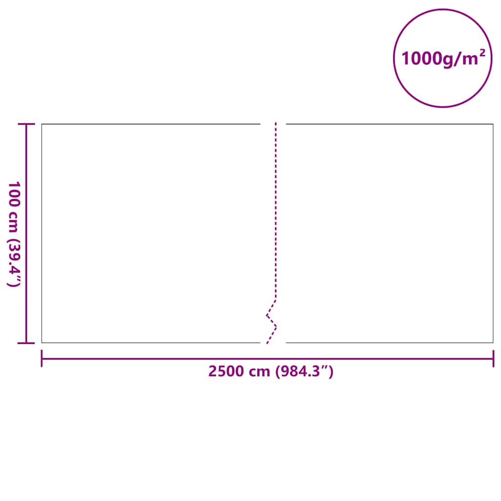 Flis tkanina za ribnjak 1 x 25 m Poliester i pamuk Siva