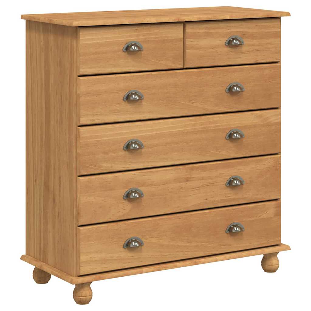 Komoda ASKIM Smeđa 91 x 40 x 95,5 cm Čvrsto borovo drvo