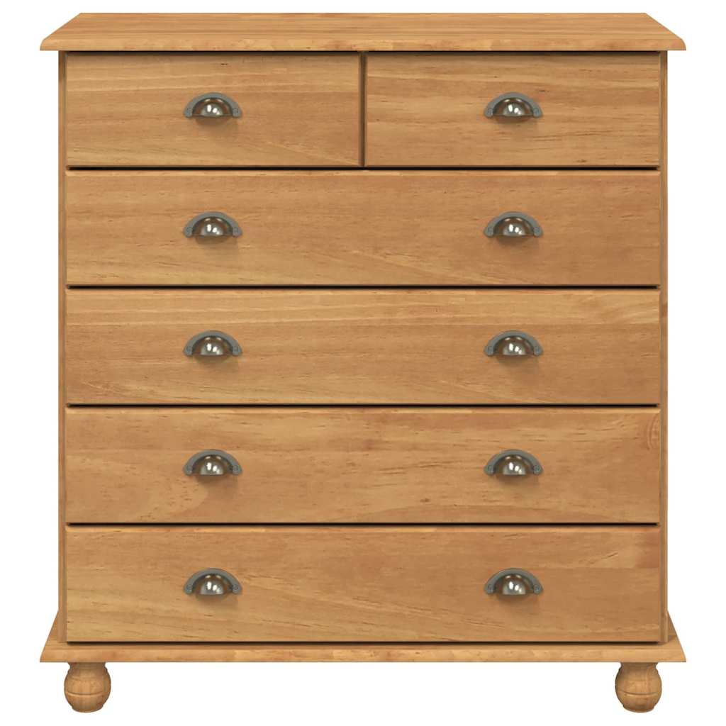 Komoda ASKIM Smeđa 91 x 40 x 95,5 cm Čvrsto borovo drvo