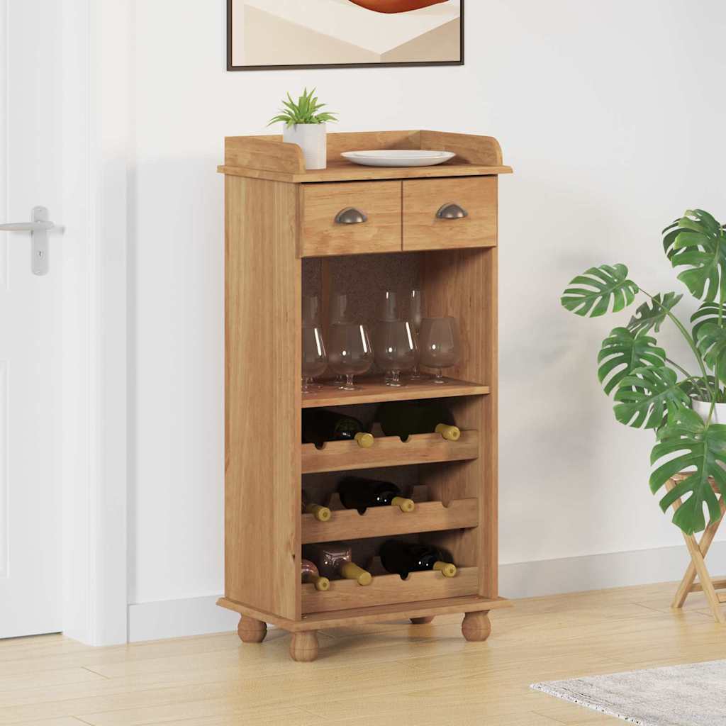 Ormar za vino ASKIM Medeni vosak 57 x 37 x 114 cm