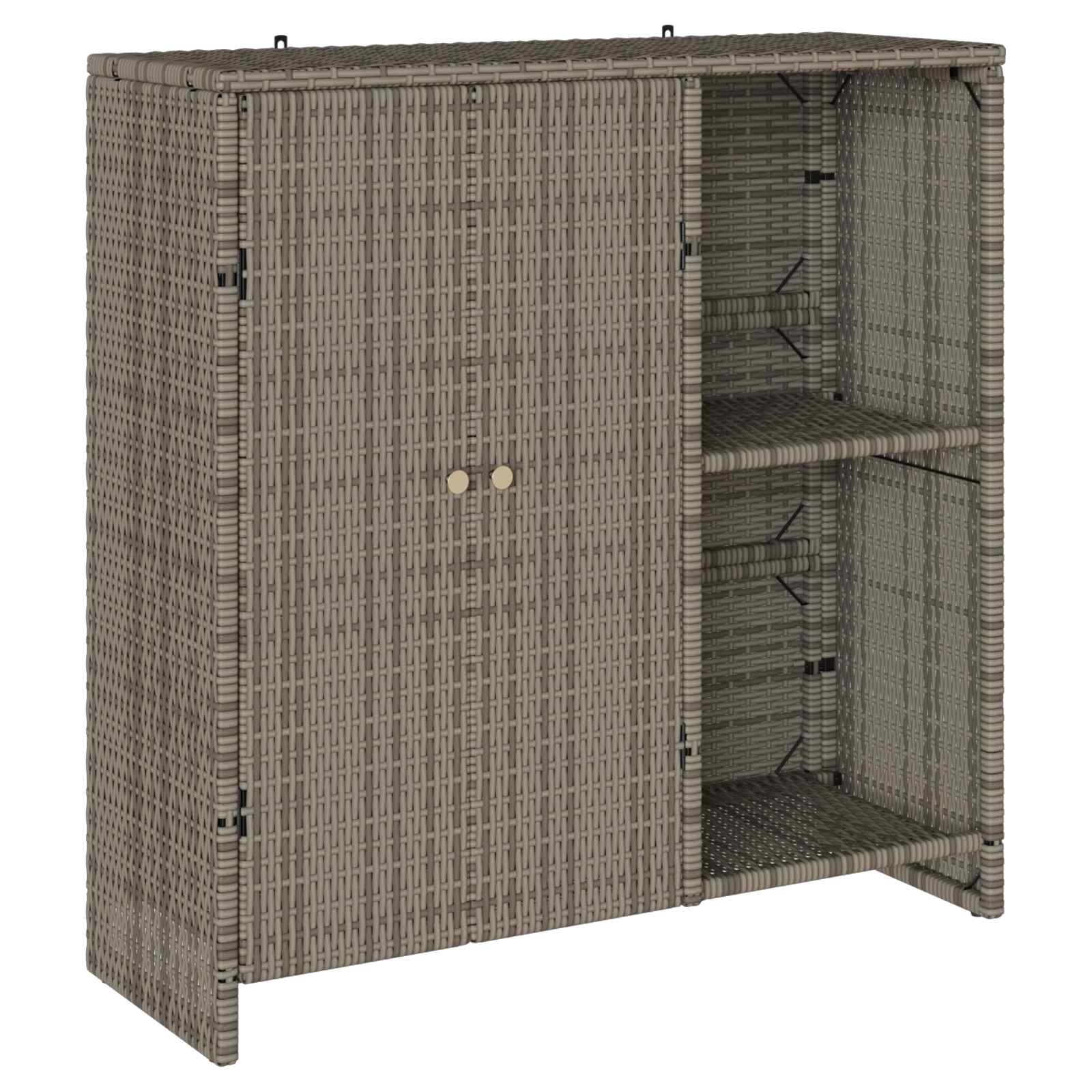 Ormarić za pohranu s policom Siva 100 x 36 x 102 cm Ratan