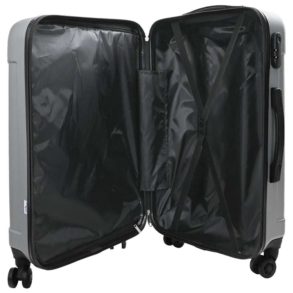 Kofer 3 pcs Srebrno 50 x 31 x 78 cm ABS plastika