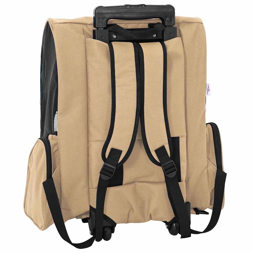 Kolica za kućne ljubimce 3 u 1 Dizajn Pješčana 48 x 32 x (57-106) cm Oxfordska tkanina