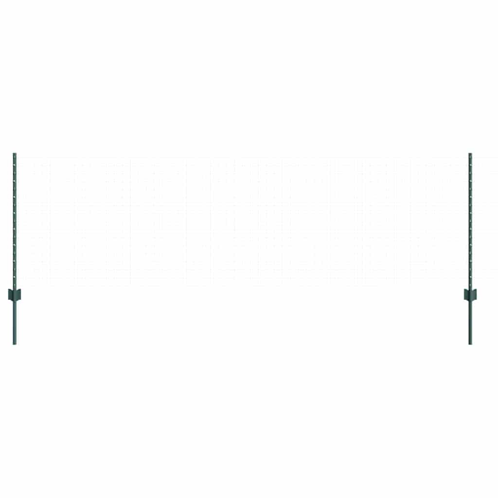 Stup za ogradu 5 pcs Zelena 120 cm Čelik
