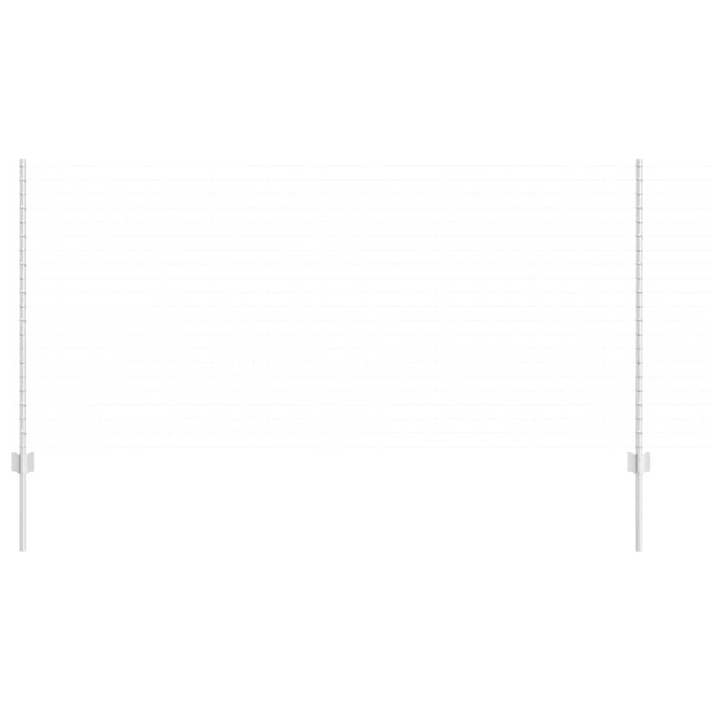 Stup za ogradu 11 pcs Srebrno 120 cm Čelik