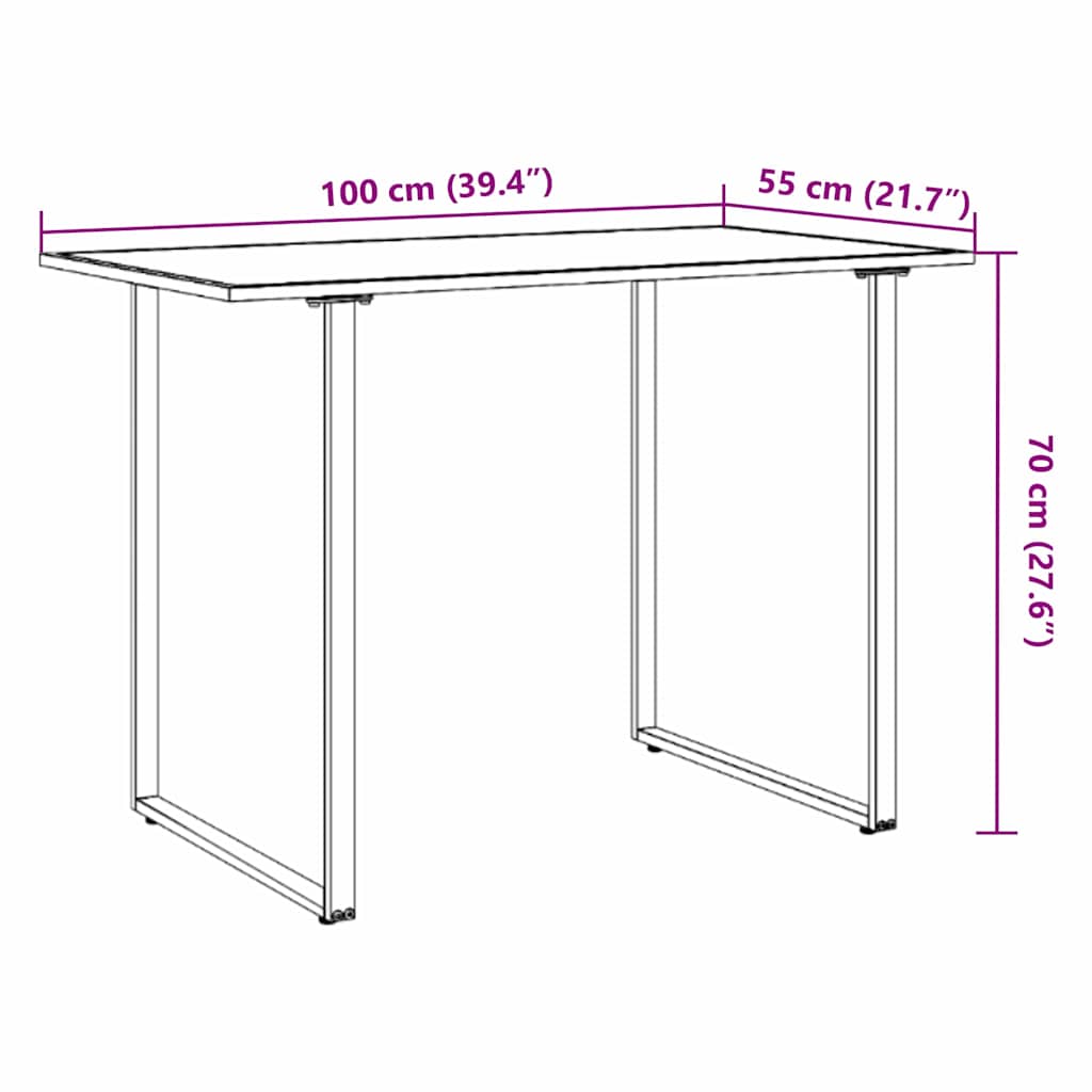 Stol za vrt Smeđa 100 x 55 x 70 cm boja drva