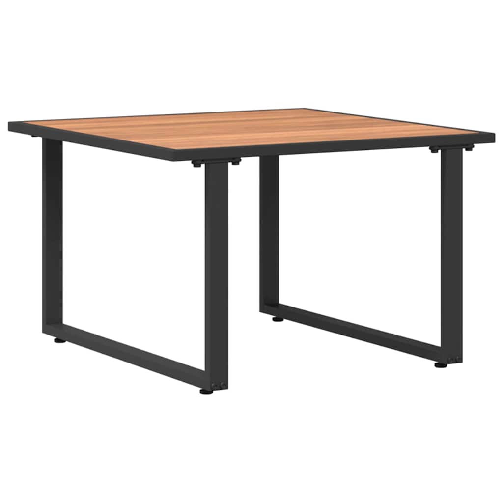 Kava Stol Crna i smeđa 55 x 55 x 35 cm Čelik s prahom premazan