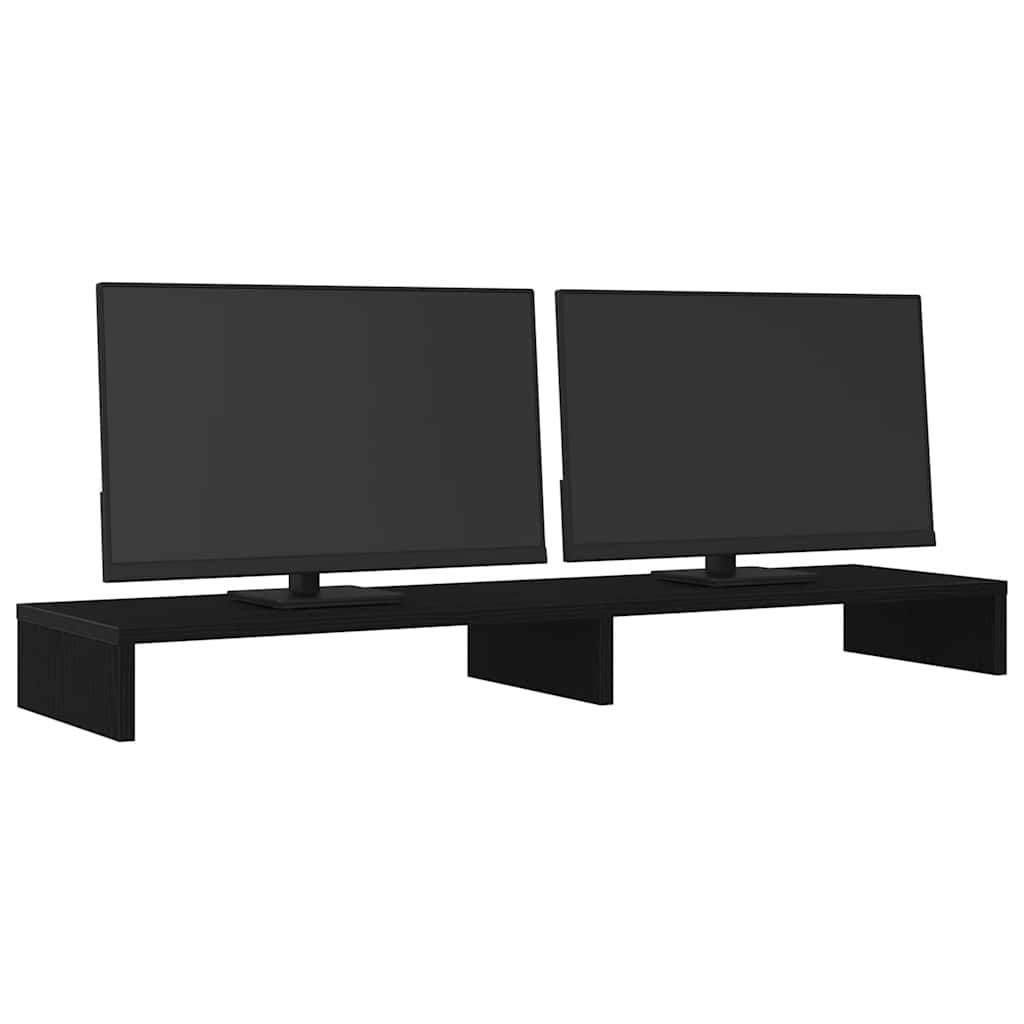 Stalak za monitor Crni hrast 100x27x10 cm Konstruirano drvo