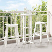 Barska stolica 2 pcs Bijelo 52 x 43 x 73,5 cm HDPE