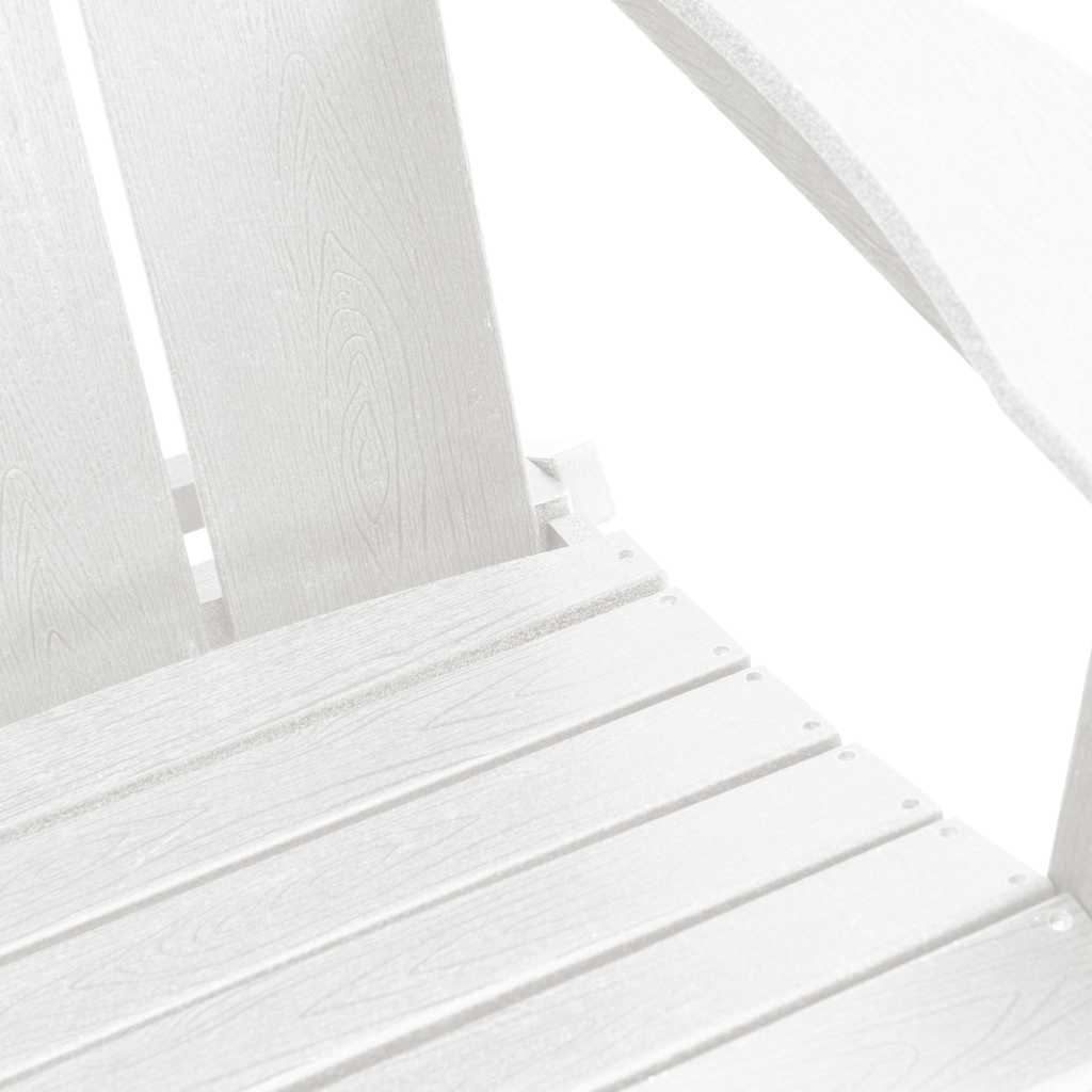 Sklopiva Adirondack stolica Bijelo 80,5 x 74,5 x 92 cm HDPE