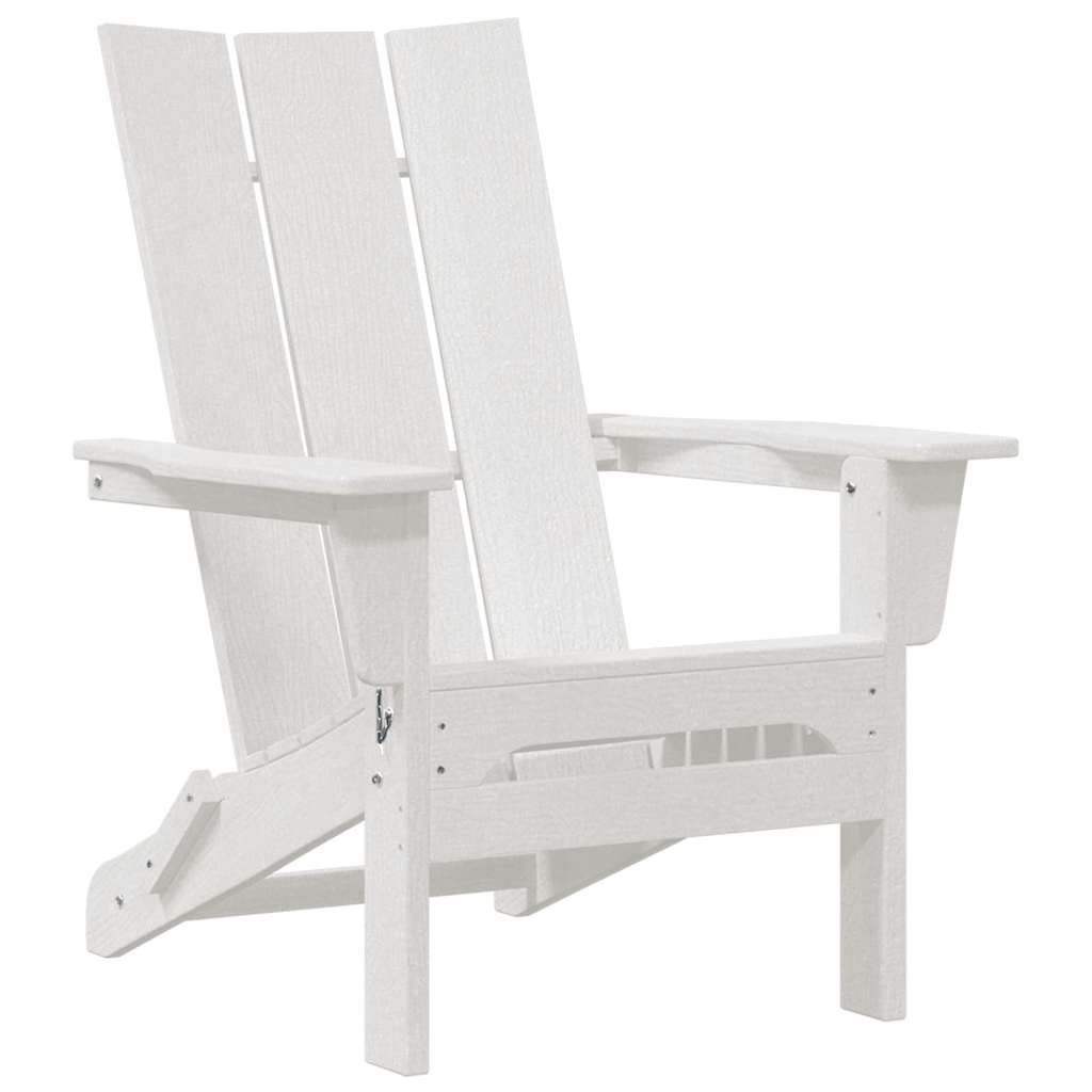 Sklopiva Adirondack stolica Bijelo 80,5 x 74,5 x 92 cm HDPE