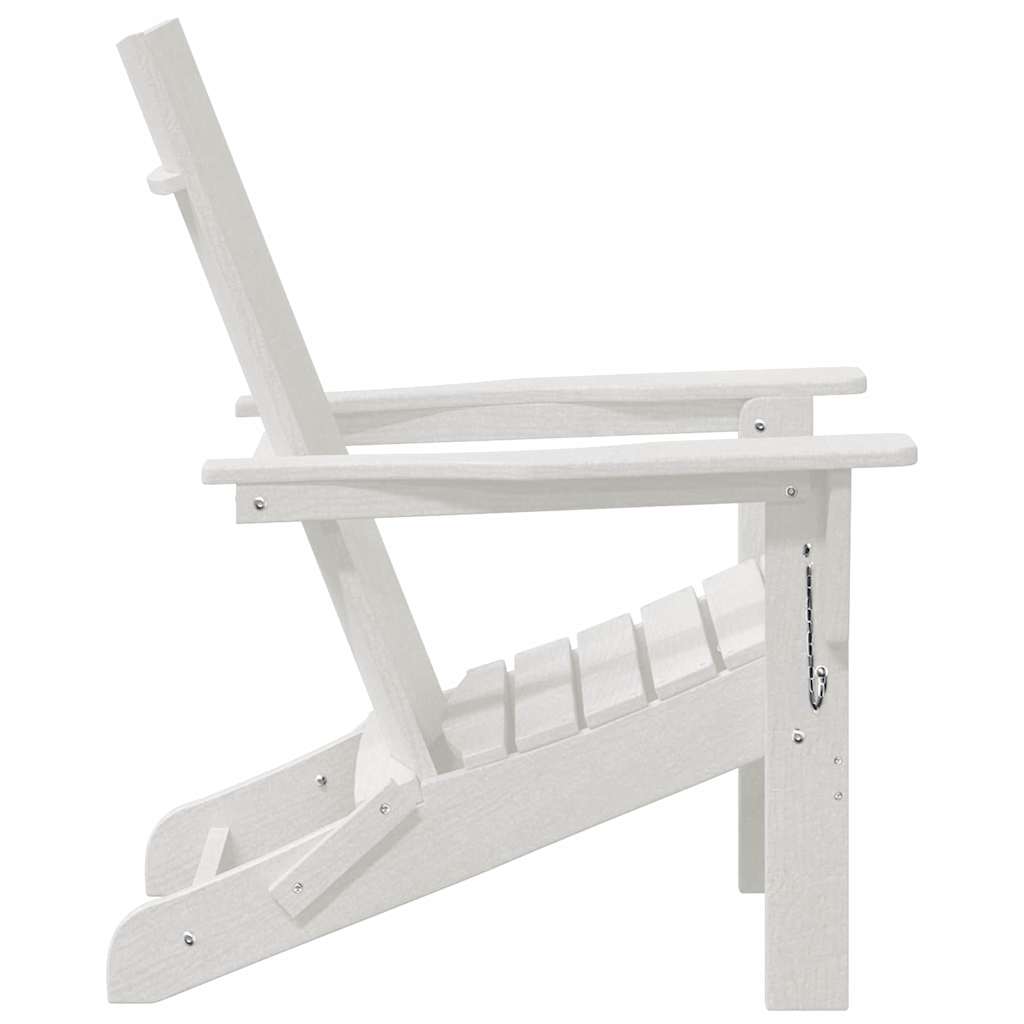 Sklopiva Adirondack stolica Bijelo 80,5 x 74,5 x 92 cm HDPE