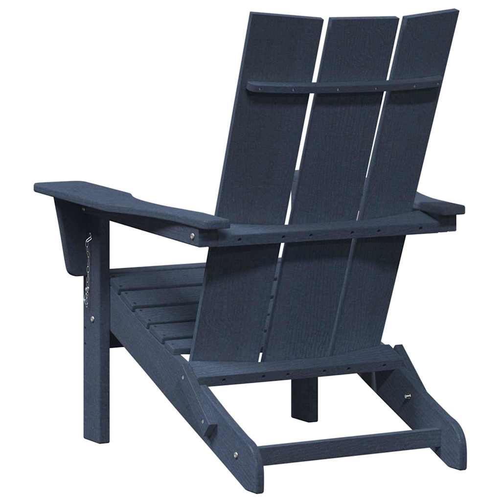 Sklopiva Adirondack stolica Mornarsko plava 80,5 x 74,5 x 92 cm