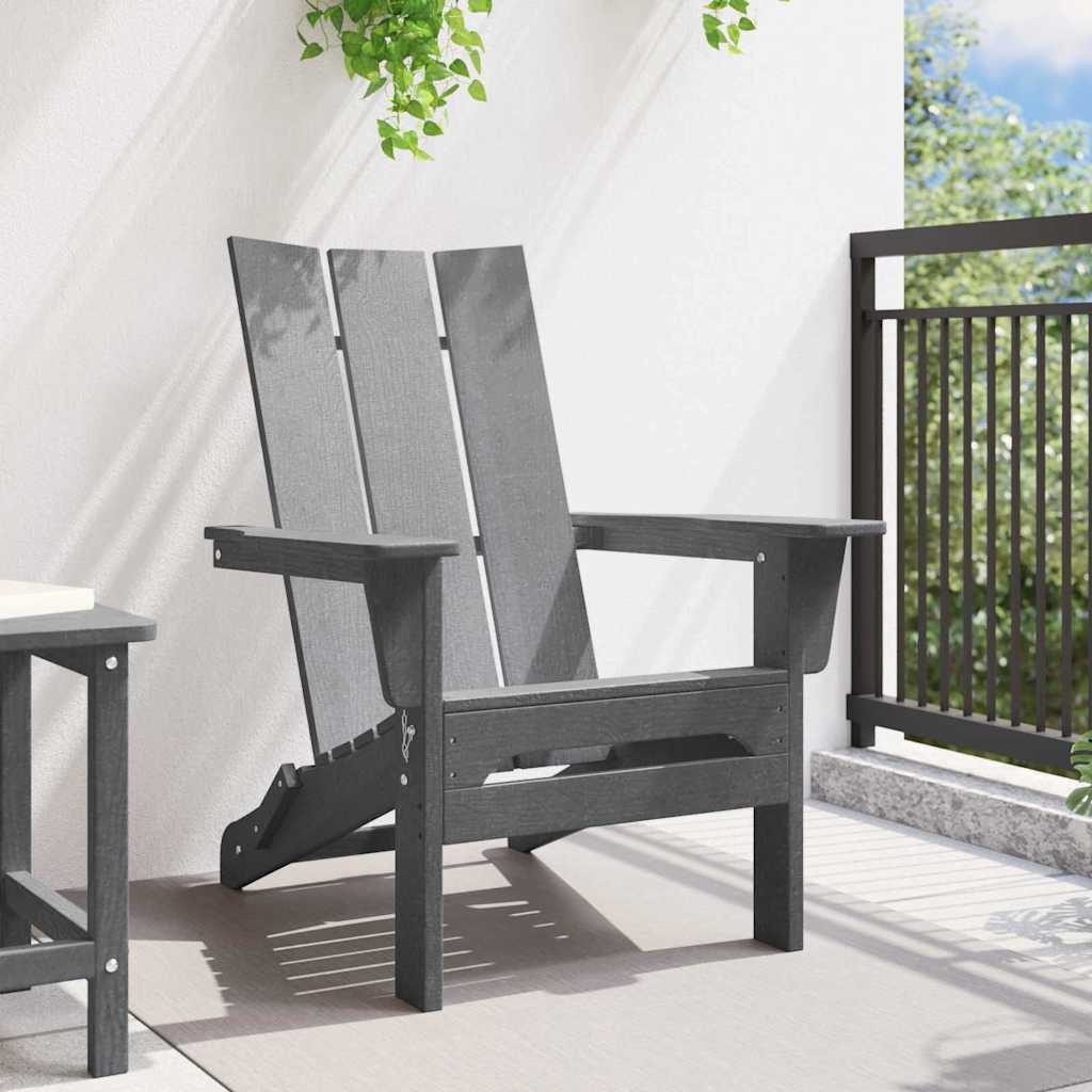 Sklopiva Adirondack stolica Svijetlo siva 80,5 x 74,5 x 92 cm