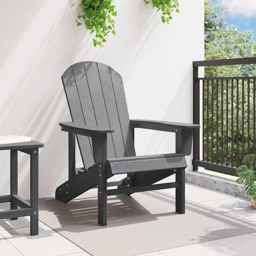 Adirondack stolica Svijetlo siva 82 x 74 x 92 cm HDPE