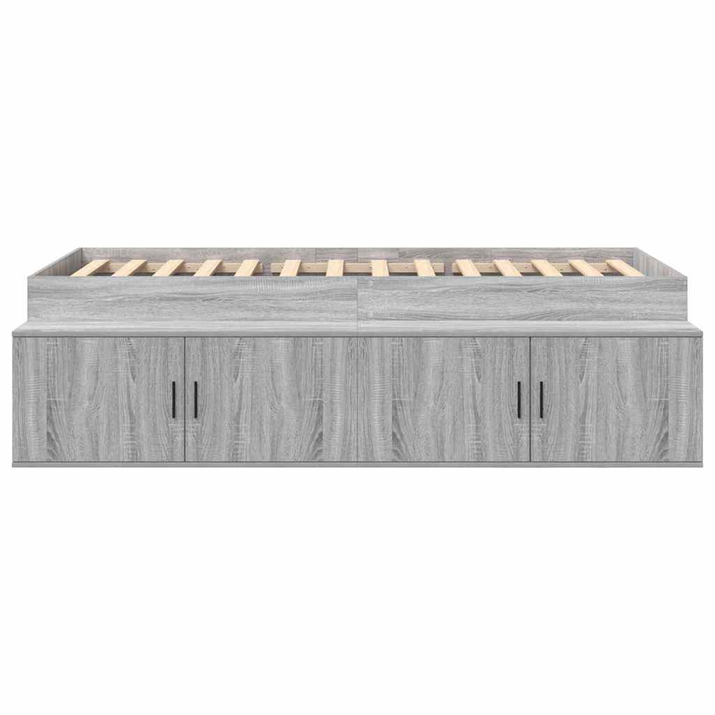 Krevetna konstrukcija Siva Sonoma 90 x 200 cm Konstruirano drvo