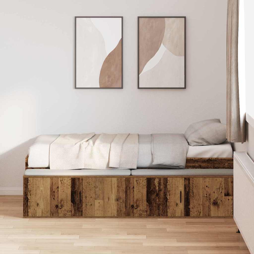Krevetna konstrukcija Staro drvo 90 x 200 cm Konstruirano drvo