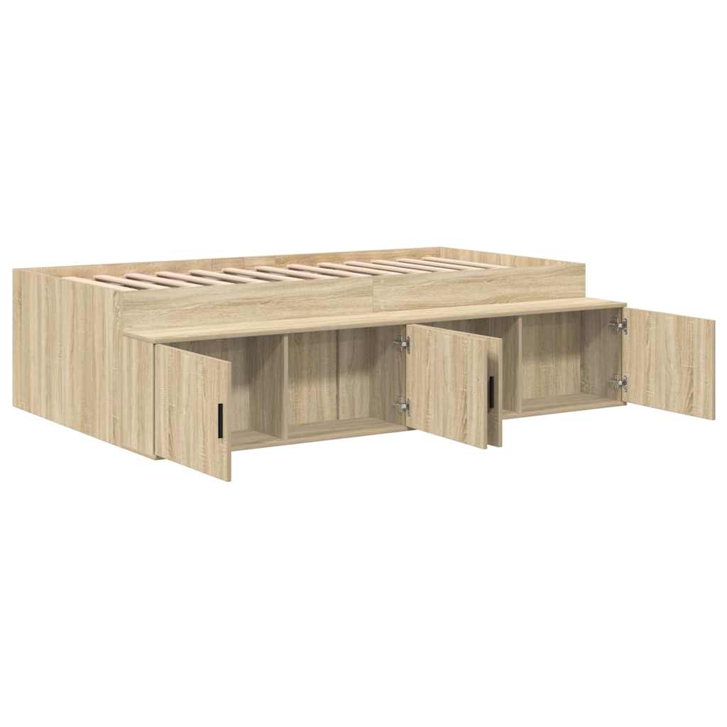 Krevetna konstrukcija s ladicama Sonoma hrast 80 x 200 cm