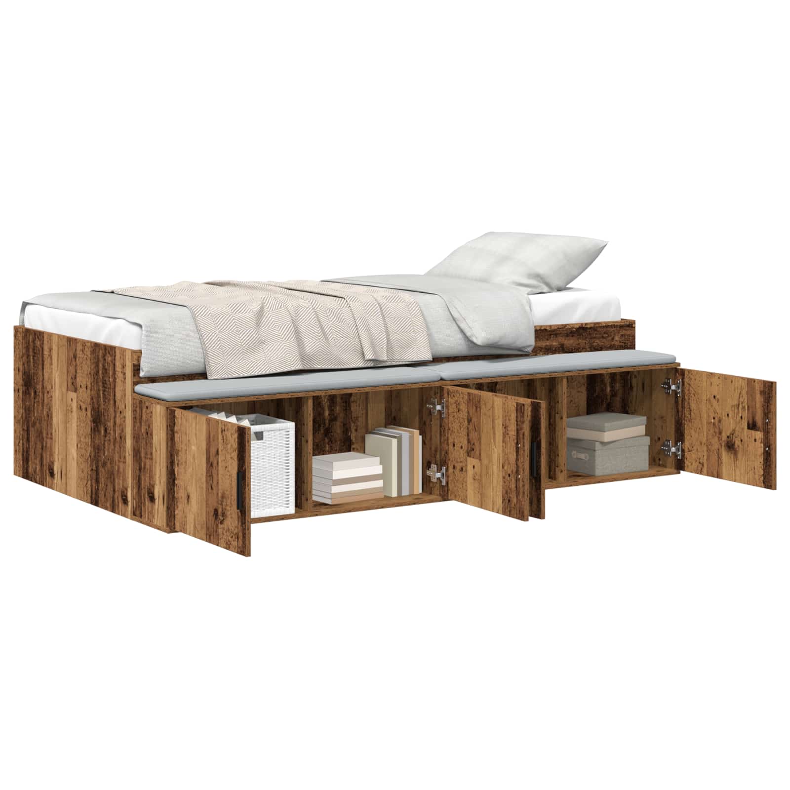 Krevetna konstrukcija Staro drvo 80 x 200 cm Konstruirano drvo