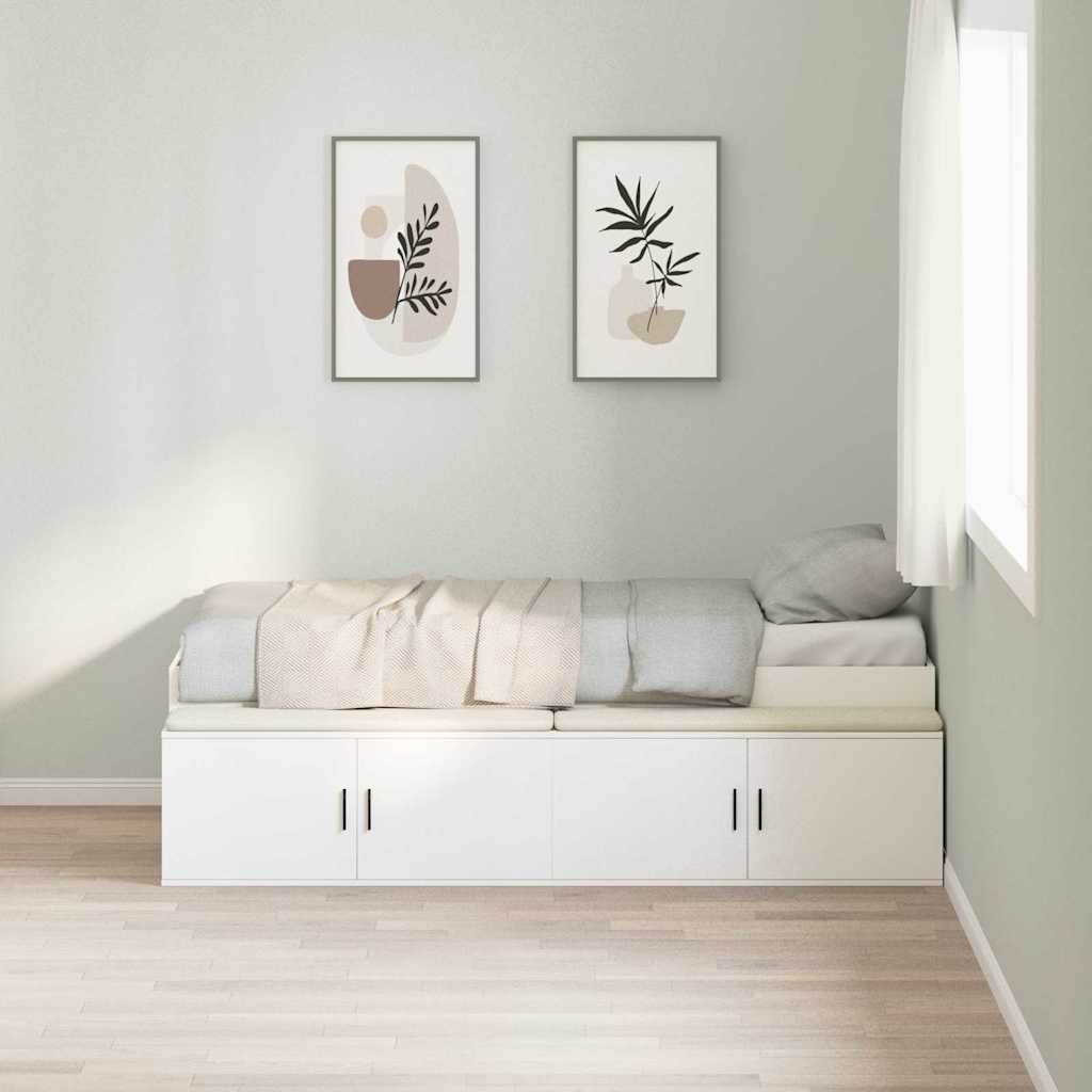 Krevetna konstrukcija Bijelo 70 x 190 cm Konstruirano drvo