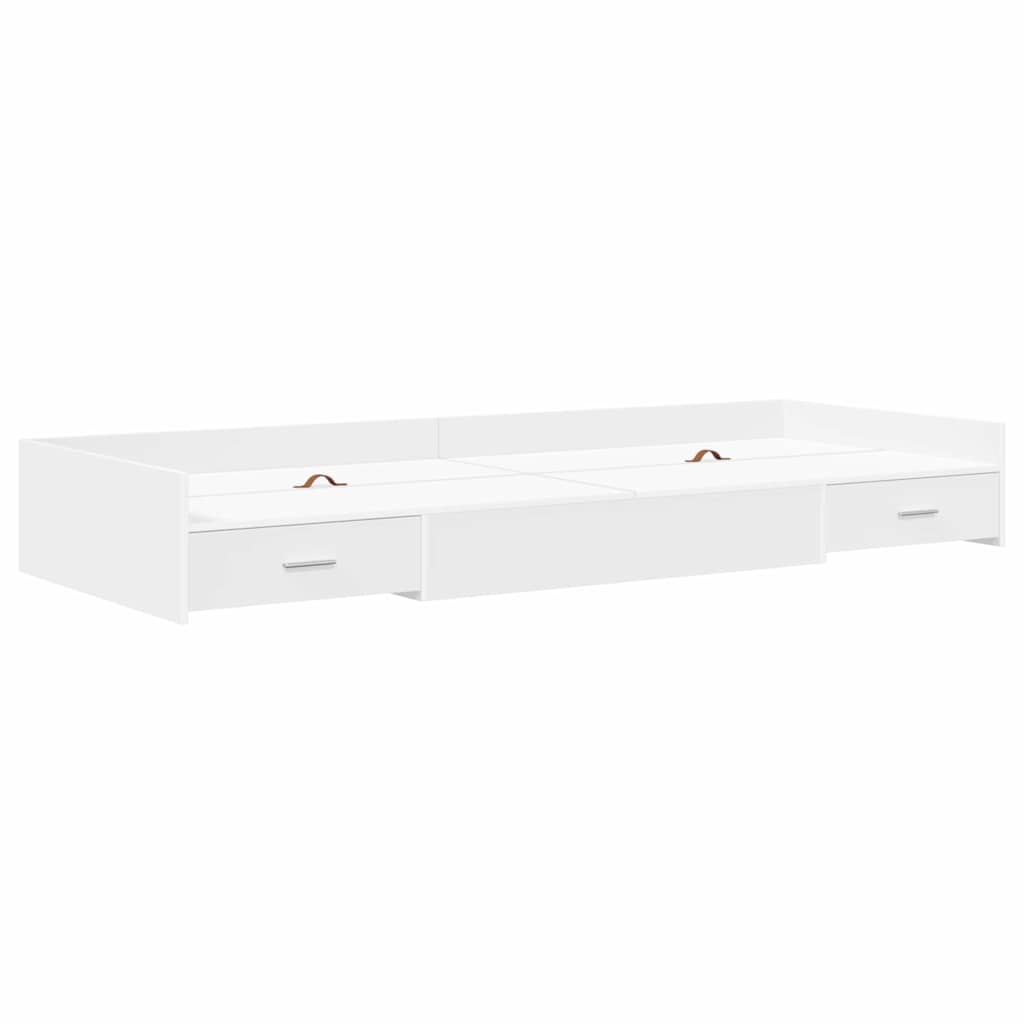 Krevetna konstrukcija Bijelo 80 x 200 cm Konstruirano drvo