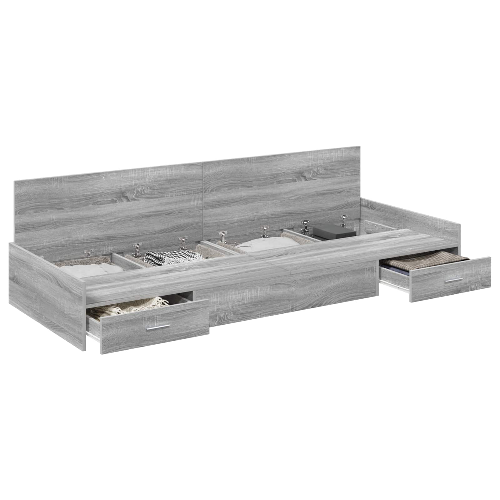Krevetna konstrukcija Siva Sonoma 80 x 200 cm Konstruirano drvo