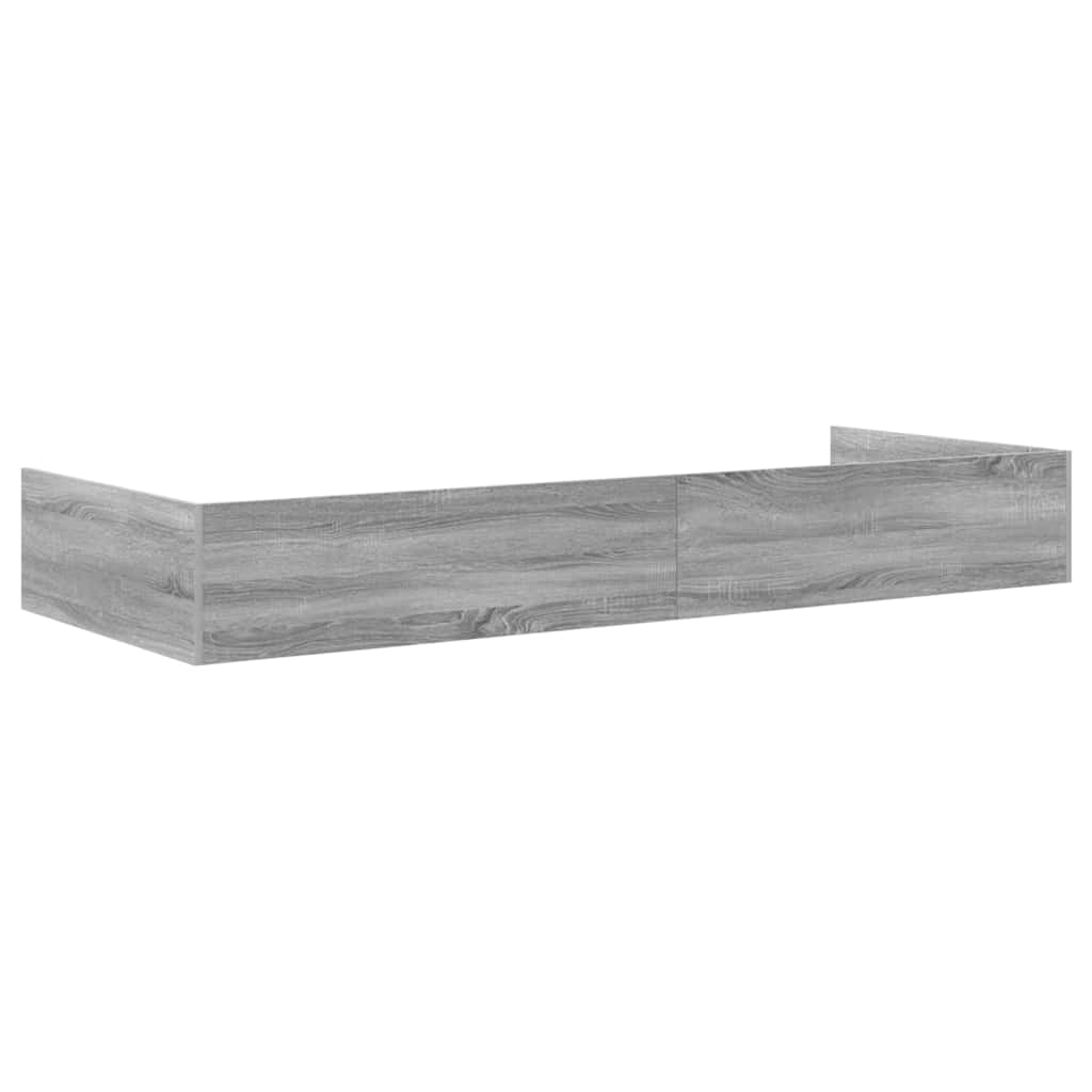Krevetna konstrukcija Siva Sonoma 80 x 200 cm Konstruirano drvo