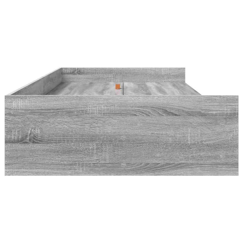 Krevetna konstrukcija Siva Sonoma 80 x 200 cm Konstruirano drvo