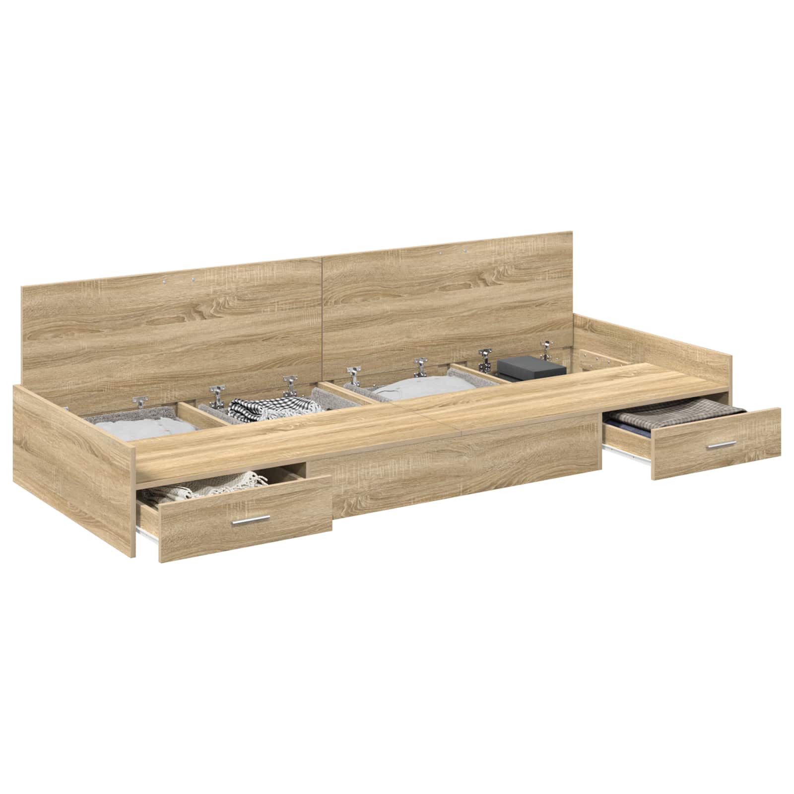 Krevetna konstrukcija s ladicama Sonoma hrast 90 x 190 cm